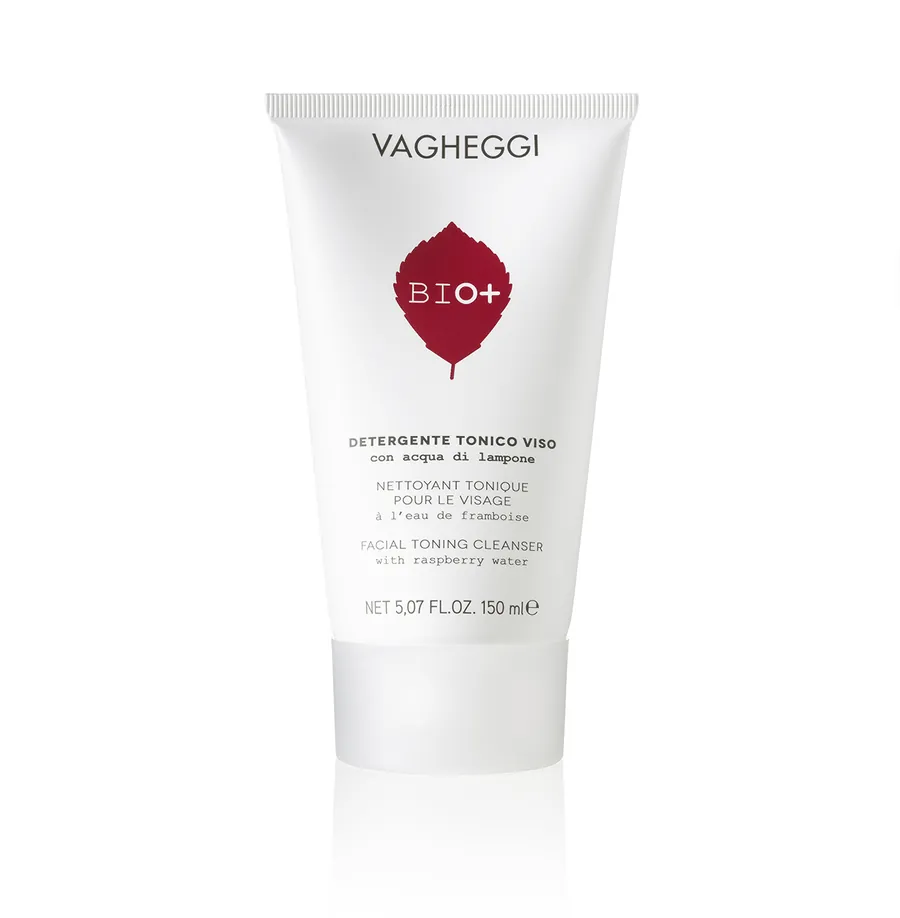 Vagheggi Bio+ – Nettoyant tonique visage à l’eau de framboise